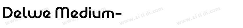 Delwe Medium字体转换